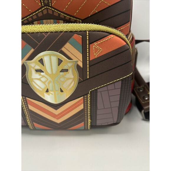 NWT Loungefly Marvel Black Panther Wakanda Forever Okoye Cosplay Mini Backpack - Picture 4 of 16
